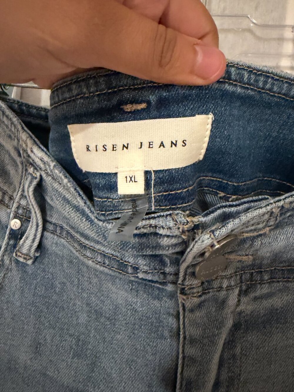 RISEN High Rise Wide Leg Jeans - Size 1XL (NWT) - Picture 2 of 4